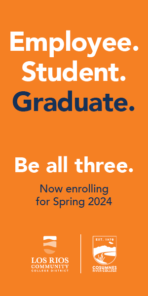 Digital ad for CRC that reads: Employee. Student. Graduate. Be all three.