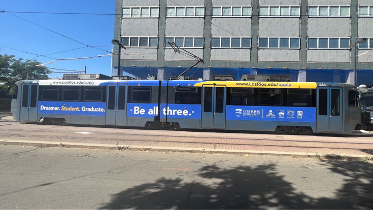 Regional Transit ad for Be Both Be All Three campaign in English