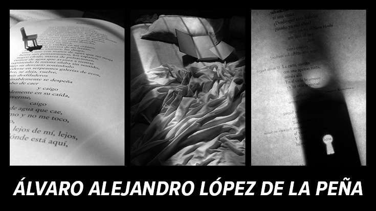 Three black and white photographs from the collection of Álvaro Alejandro López de la Peña
